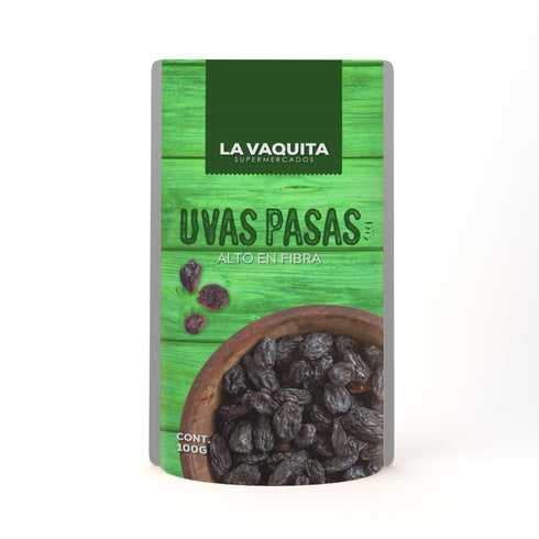 UVAS PASAS LA VAQUITA 100 GR
